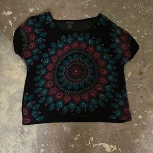 Sheer patterned shirt